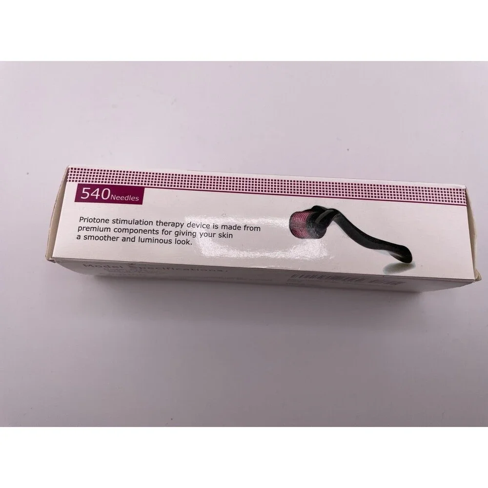 Priotone Microneedle Roller 0.25mm Titanium 540 Needles New Sealed
